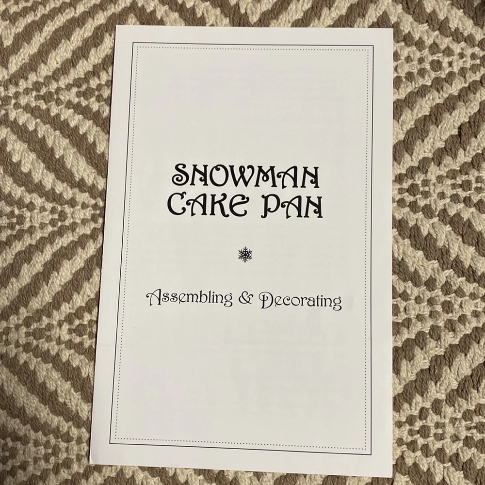 Snowman 3D cake pan Williams-Sonoma